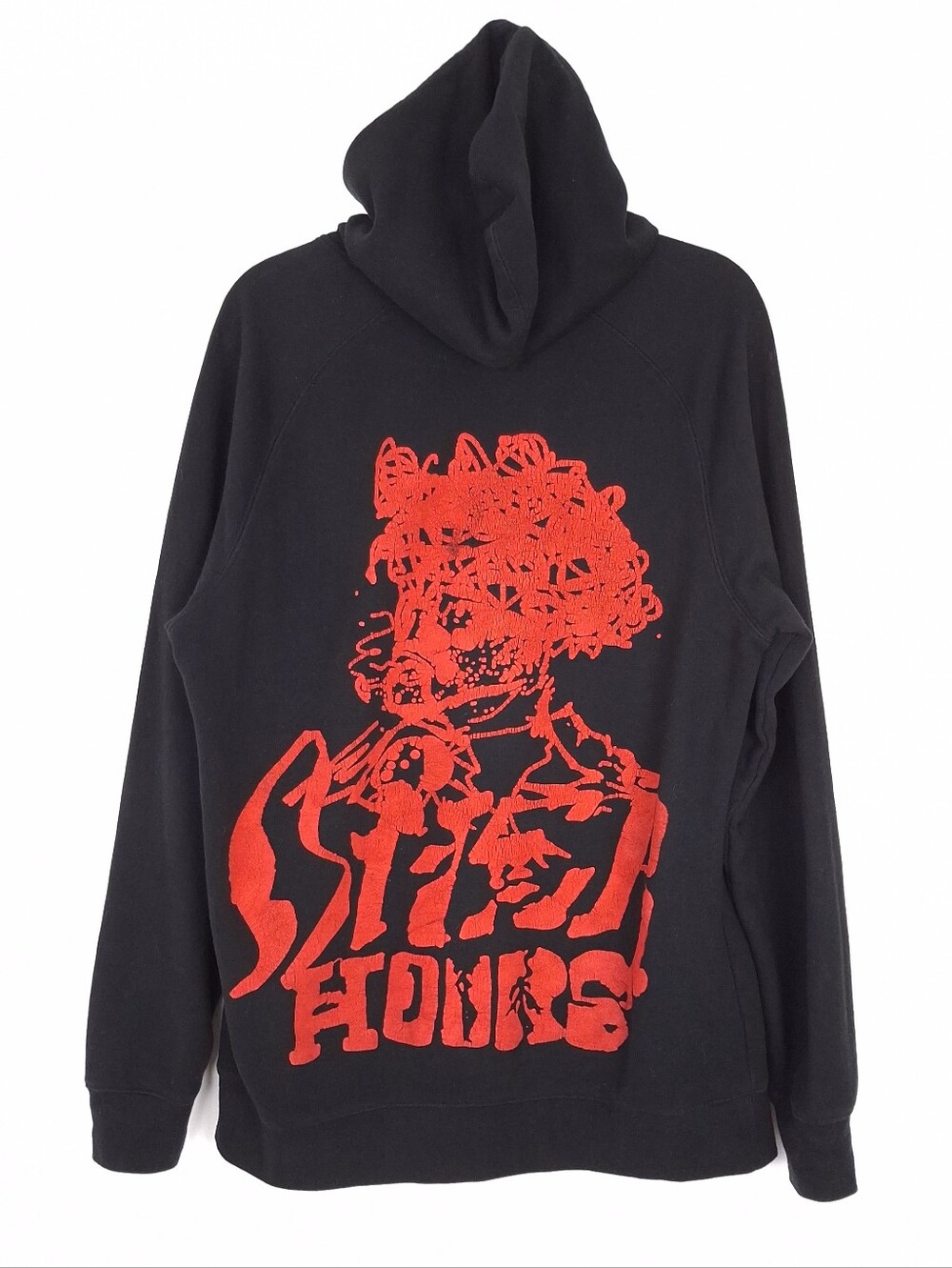 The Weeknd After Hours album Psychotic graphic hoodie XO Store band merch black